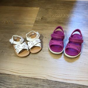 Crocs and sandals (5 toddler)